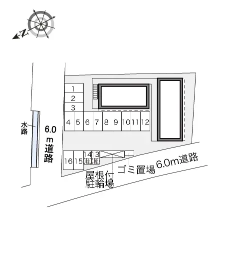 ★手数料０円★姫路市網干区垣内西町　月極駐車場（LP）